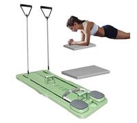Set da pilates 6 in 1 pilates, set di manopole per flessioni Plank Trainer Ab Roller, mute, cuscinetti di supporto, pedana pilates per la pancia per attrezzi da allenamento a casa (verde)