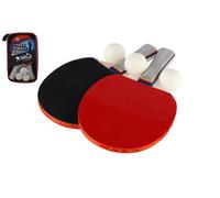 Set da ping pong: 2 racchette + 3 palline nella custodia