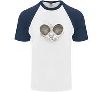 Set Da Ping Pong Sketch Per Uomini T-Shirt Baseball A Maniche Corte