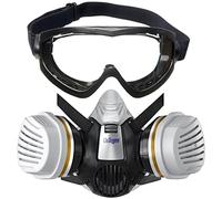 Dräger X-plore 3300 Semimaschere con occhiali X-pect 4200 e filtri A2 P3 | Semimaschera di verniciatura contro vapori, particelle e polvere