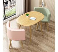 Set da pranzo da 2 pezzi, tavolo ovale e sedie per piccole cucine, ideale per sala da pranzo e cucina moderni, dimensioni perfette per pasti accoglienti