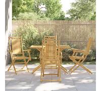 Set da Pranzo da Giardino 5 pz in Bambù