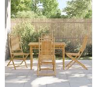 Set da Pranzo da Giardino 5 pz in Bambù