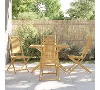 Set da Pranzo da Giardino 5 pz in Bambù