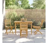 Set da Pranzo da Giardino 5 pz in Bambù