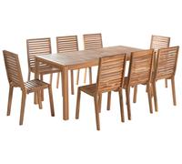 Set da pranzo da giardino a 8 posti con tavolo da esterno Ombriano
