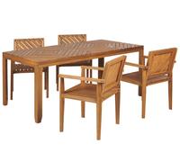 Set da pranzo da giardino con sedie per 4 persone 180 x 90 cm Baratti