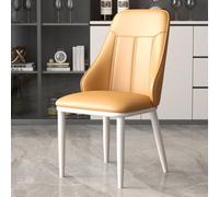 Set da pranzo leggero e lussuoso, per 4 persone, sedie imbottite ad alta resilienza con schienale e gambe in metallo, elegante tavolo da cucina per sala da pranzo, camera da letto o ufficio