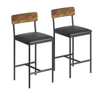 Set Da Pranzo Moderno a 3 Pezzi Per 2 Persone - Tavolo Alto Con Sedie Imbottite in PU, Ripiani Portaoggetti; Soluzione Salvaspazio Ideale Cucine Piccole, Angoli Colazione o Bistrot Grigio e Bianco Oro