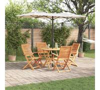 Set da Pranzo per Giardino 5 pcs Marrone