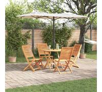 Set da Pranzo per Giardino 5 pcs Marrone