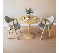 Set da pranzo rotondo per 2 persone, con gambe in metallo, piccolo tavolo per il tempo libero, per bar e saloni, mobili da pranzo eleganti per case moderne