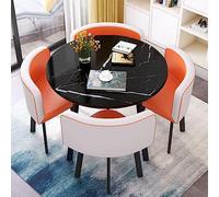 Set Da Pranzo Rotondo per 4 Persone con Sedie, Tavolo Da Ufficio, Tavolo Da Conferenza, Reception, Tavolo Da Caffè E Sedie per Trattative