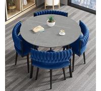 Set da pranzo rotondo per 4 persone, mobili minimalisti per soggiorno, ufficio, cucina, reception