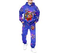 Set da ragazzo a tema due pezzi pigiama stampato festa inverno San Nicola spettacolo famiglia regalo anni confortevole cotone morbido decorazione celebrazione alto basso confortevole