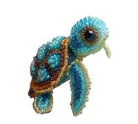 Set da ricamo con perline a tema animali marini con istruzioni dettagliate per principianti e adulti, progetti artigianali fatti a mano, set facile per la vita marina