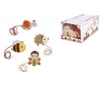 Set da ricamo in legno con animaletti - 15 pz