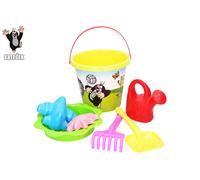 Set da sabbia Talpa - grande secchio giallo 3,5 l