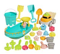 Set Da Sabbiera,Divertenti Giochi Di Scavo In 25 Pezzi - Giochi Da Spiaggia | Adatto Soprattutto Per Esterno, Piscina, Acqua, Vacanze Estive, Con La Famiglia