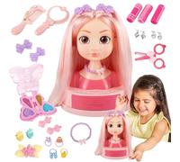 Set da salone di bellezza per ragazze - Set di acconciature da gioco simbolico per bambine | Kit completo di orecchini ferri arricciacapelli forcine accessori per costume in casa o asilo