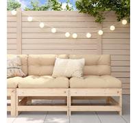Set da Salotto da Giardino Set di Divani in Pino Massiccio da 3 Pezzi con Cuscini Mobile da Giardino Modulare per Balcone da Disponibile in Vari Colori (2x centrale)