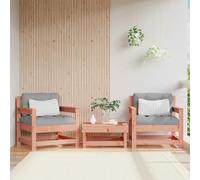 Set da Salotto da Giardino Set di Divani in Pino Massiccio da 3 Pezzi con Cuscini Mobile da Giardino Modulare per Balcone da Disponibile in Vari Colori (Poltrona)