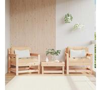 Set da Salotto da Giardino Set di Divani in Pino Massiccio da 3 Pezzi con Cuscini Mobile da Giardino Modulare per Balcone da Disponibile in Vari Colori (Poltrona)