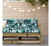 Set da Salotto da Giardino Set di Divani in Pino Massiccio da 3 Pezzi con Cuscini Mobile da Giardino Modulare per Balcone da Disponibile in Vari Colori (Sedia)