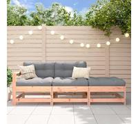 Set da Salotto da Giardino Set di Divani in Pino Massiccio da 3 Pezzi con Cuscini Mobile da Giardino Modulare per Balcone da Disponibile in Vari Colori (3 posti)