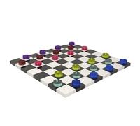 Scacchiera IN CRISTALLO E PMMA Multicolor dimensioni 30x30x h 5 cm , peso 2,28 kg, spessore 12 mm multicolore multicolor