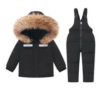 Set da sci a due pezzi per bambini e ragazze stile europeo inverno vestito antivento