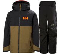 Set da sci Helly Hansen Legendary/Traverse, junior, nero/marrone