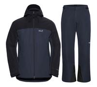 Set da sci Jack Wolfskin Flowline/Wild Places, uomo, blu scuro