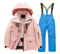 Set da sci per bambini con giacca e pantaloni antivento per ragazzi e ragazze snowboard inverno neve vestito caldo e pratico