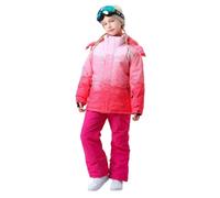 Set da sci professionale per bambini ragazzi e ragazze con giacca con tasche in pile e pantaloni per snowboard inverno neve viaggi in montagna vestito caldo completo