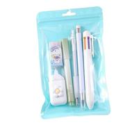 Set da scrittura per la a 6 con custodia, White | Set per scrivere in on strumenti per prendere appunti e correggere, per esercitarsi nei compiti a casa e