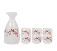 Set da Servizio per Sakè in Porcellana Ispirato al Giappone, Caraffa | Sakè, Acqua e Distillati, Design Raffinato, per Bar e Incontri Privati Amici e Famiglia
