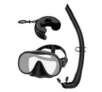 Set da Snorkeling per Adulti - Attrezzatura Sub con Visuale Panoramica - Con Astuccio e Regolabile, Snorkel Pieghevole da Viaggio - per Uomo Donna Sportivi Famiglia Nuoto Subacqueo Viaggio Spiaggia
