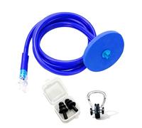 Set da snorkeling per adulti | Bocchino lungo con clip per naso e tappi per le orecchie