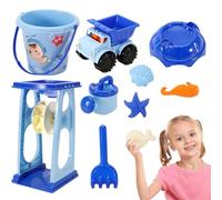 Set da Spiaggia per Bambini, Set di Giocattoli da Spiaggia - Giocattoli da Spiaggia per Bambini a Tema Marino con Pala | Ragazzi Ragazze di età Superiore ai 3 Anni Castle Building Construction