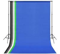 Set da studio fotografico con 5 sfondi colorati, treppiedi regolabili in altezza, 2 luci diurne 5500K, 2 ombrelli, sospensione in alluminio e borse per il trasporto per fotografia in studio e