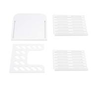 Set da taglio per affettatrice per pane, affetta uniformemente la macchina per il pane quotidiano, in ABS bianco, 16 x 15 x 14,8 cm, pagnotta, bagel, toast, sandwich