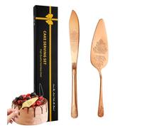 Set da taglio per torte per matrimoni, set di stampini per torte e paletta per - Affettatrice per torta e taglierina per torta nuziale in acciaio inossidabile | Durevole set da taglio per