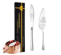 Set da taglio per torte per matrimoni, set di stampini per torte e paletta per | Taglierina decorativa per torta nuziale e spatola per torta,Spatola per Taglia nuziale con impugnatur