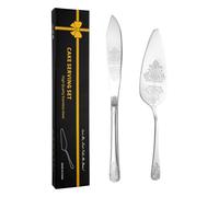 Set da taglio per torte per matrimoni, set di stampini per torte e paletta per | Taglierina per torta nuziale antiruggine - Durevole set da taglio per con impugnatura ergonomica per frutta