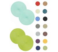 Set da Tavola 2er Rotondo 35 CM Ø Tovaglietta Lavabile Centrini Geflochtene Opti