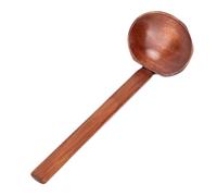 Set da tavola in legno per cucinare, cucchiaio da minestra - Cucchiaio da portata in legno di teak, manico da 12 4 ", dimensioni medie 2 oz -, naturale e sostenibile (marrone 1,7 cm x 21 5 cm)