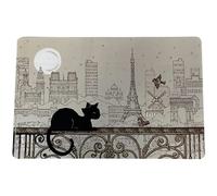 Set da tavola Paris Tour Eiffel - motivo gatto con uccellini