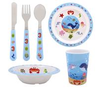 Set Da Tavola Per Bambini Sea Life In Melamina