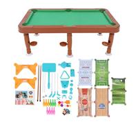 Set da tavolo combo 6 in 1 gioco di bowling di hockey da palla da pallacs da pallacs da calcio interattivo multifunzionale per le attività all'aperto per bambini in plastica 28 x